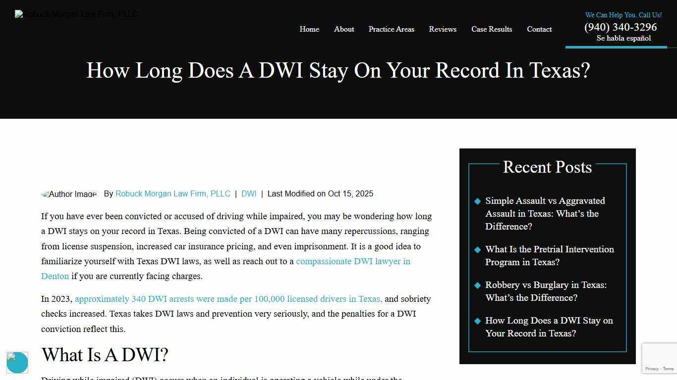 How Long Does a DWI Stay on Your Record in Texas? 2026
