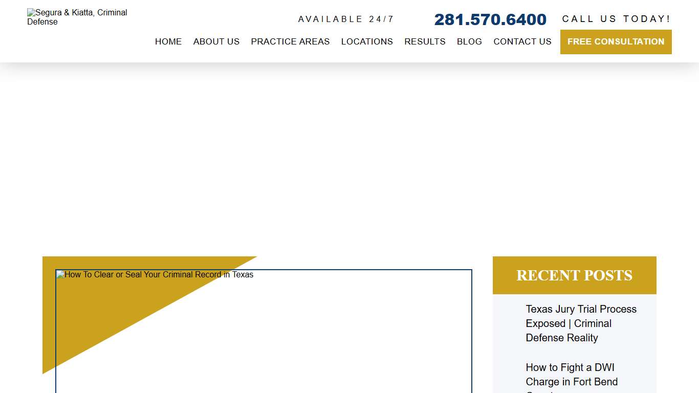 How To Clear or Seal Your Criminal Record in Texas (2026)