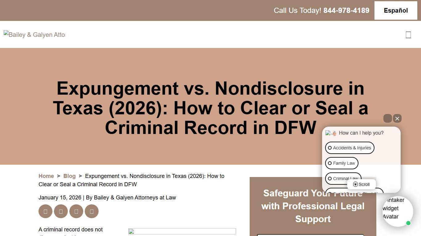 Expungement vs. Non-Disclosure in Texas (2026 Guide)